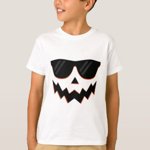 Camiseta La calabaza de calabaza de Jack O Lantern Face Hal