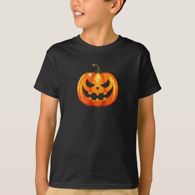 Camiseta La calabaza de Halloween da miedo (Anverso)