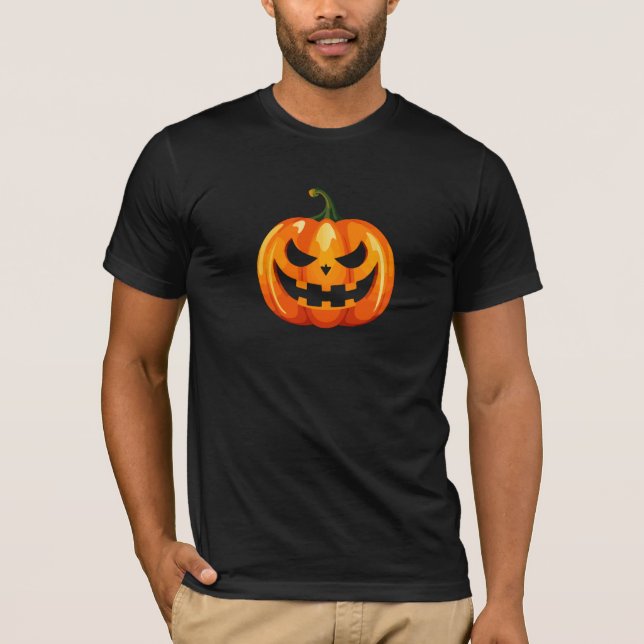 Camiseta La calabaza de Halloween da miedo (Anverso)