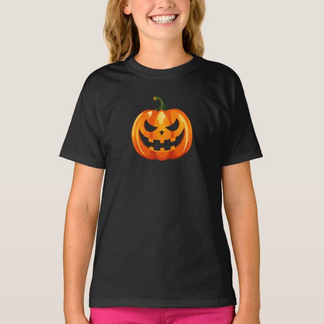Camiseta La calabaza de Halloween da miedo (Anverso)