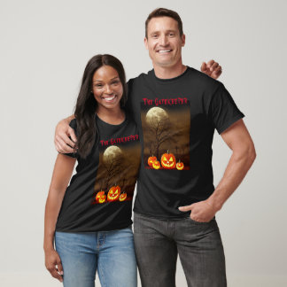 Camiseta La calabaza de Halloween del cementerio espeluznan