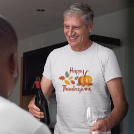 Camiseta La calabaza feliz de Acción de Gracias se va de ot