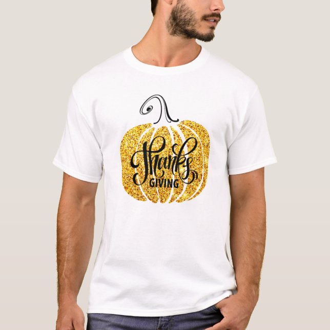 Camiseta La calabaza feliz de Acción de Gracias se va de ot (Anverso)