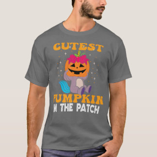Camiseta La Calabaza Más Cuidadosa Del Parche De Unicornio 