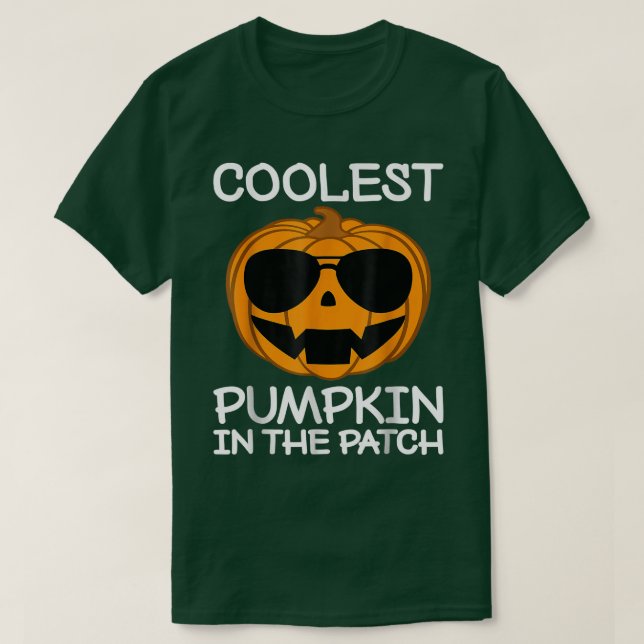 Camiseta La Calabaza Más Fría De Los Niños En El Parche  (Diseño del anverso)