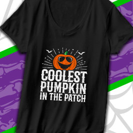 Camiseta La Calabaza Más Fría En La Fiesta De Halloween Del