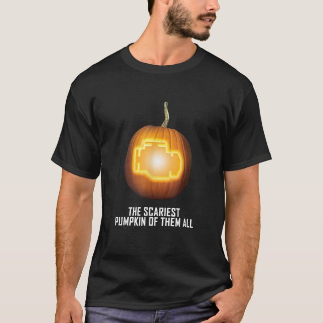 Camiseta La Calabaza Más Segura Funny Mechanny Halloween Ch (Anverso)