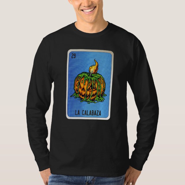 Camiseta La Calabaza Mexican Slang Lottery Bingo Cards   (Anverso)
