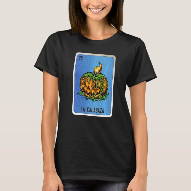 Camiseta La Calabaza Mexican Slang Lottery Bingo Cards   (Anverso)
