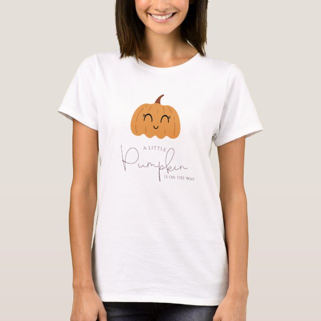 Camiseta La Calabaza Pequeña Está En Camino De Mami Para Se (Anverso)