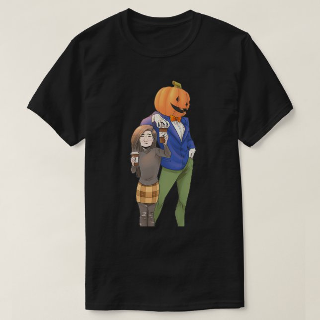 Camiseta La Calabaza vende bienes raíces Lantrell y Yumi (Diseño del anverso)