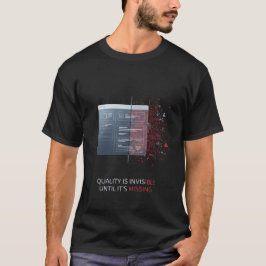 Camiseta La calidad es invisible hasta que falta el softwar