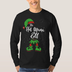 Camiseta La caliente mamá Elf iguala a los Navidades Pajama