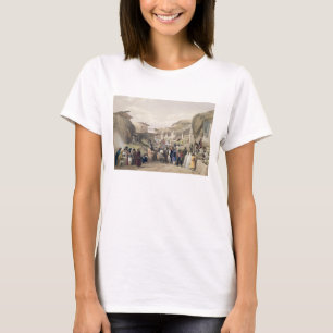 Camiseta La calle principal en el bazar en Caubul, en el