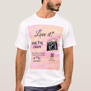 Camiseta la cámara de acceso compartido de etiquetas instan