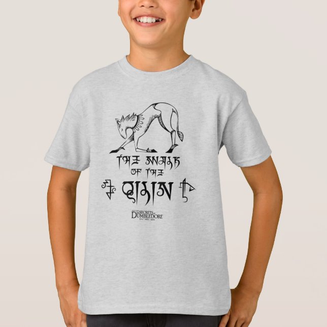 Camiseta La caminata del gráfico de la línea Qilin (Anverso)