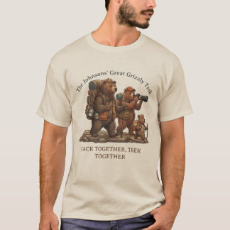 Camiseta La caminata Grizzly - Aventura familiar personaliz