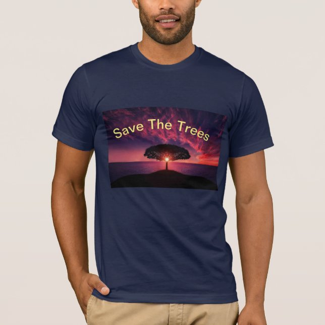 Camiseta La camisas de abrazo de la naturaleza (Anverso)
