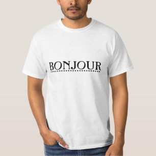Camiseta La camiseta/Bonjour del hombre