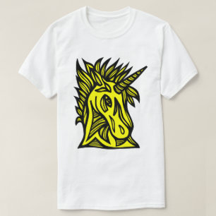 Camiseta La camiseta" de los hombres negros amarillos del