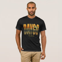 La camiseta/el negro de los hombres de Daygo