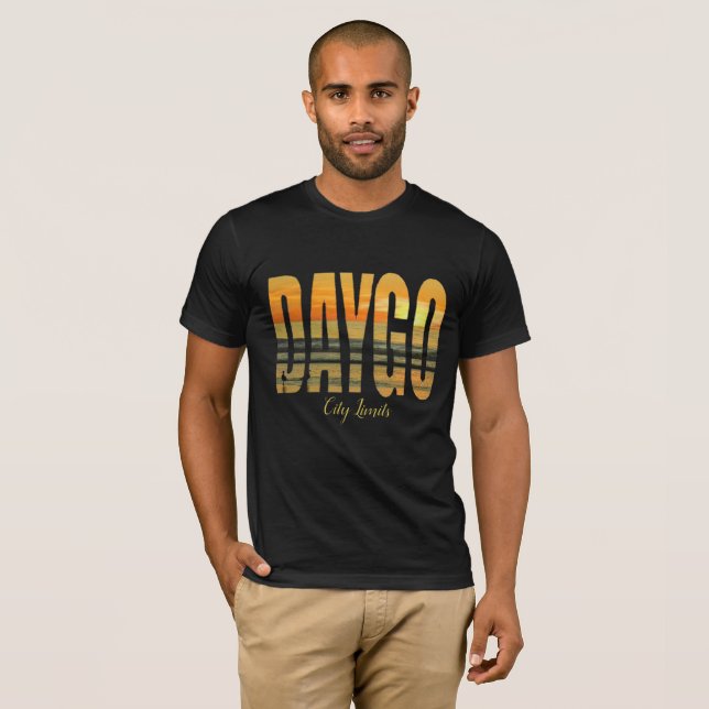 Camiseta La camiseta/el negro de los hombres de Daygo (Anverso completo)