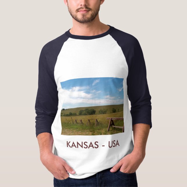 Camiseta La camiseta/Kansas del hombre (Anverso)