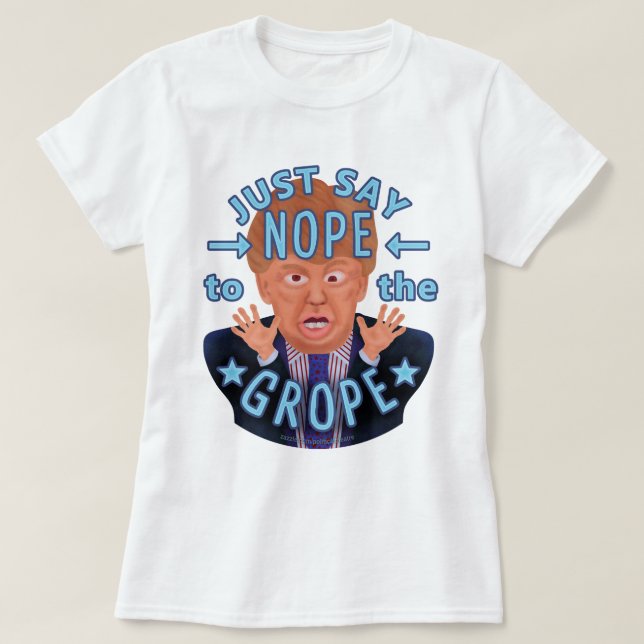 Camiseta La campaña contra Donald Trump en las elecciones d (Diseño del anverso)