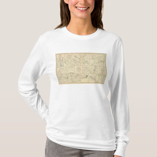 Camiseta La campaña traza SavannahWashington, DC (Anverso)