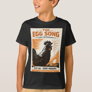 Camiseta La canción del huevo Divertida Señora Pollo del Ck