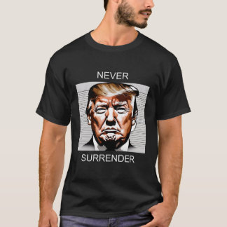 Camiseta La captura de pantalla de Donald Trump nunca se ri