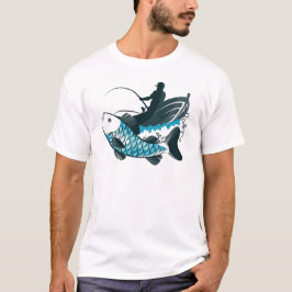Camiseta La captura del pescador - La alegría de la pesca