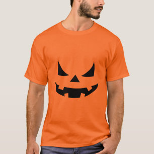 Camiseta La cara de calabaza de trigo malvado para decoraci
