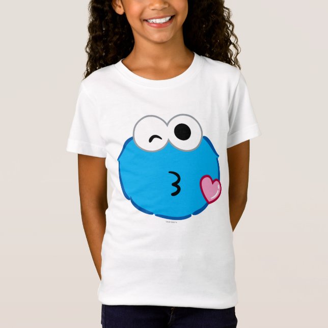 Camiseta La cara de la galleta lanzando un beso (Anverso)