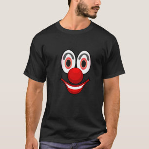 Camiseta La cara de payaso mardi gras con disfraces de carn