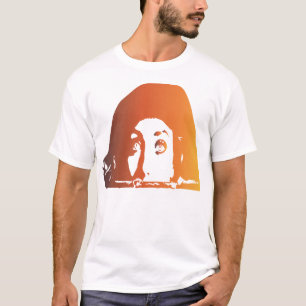 Camiseta La cara de una mujer asomando la cara