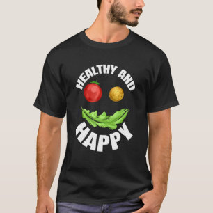 Camiseta La Cara De Veggie Es Saludable Y Feliz Porque Es V