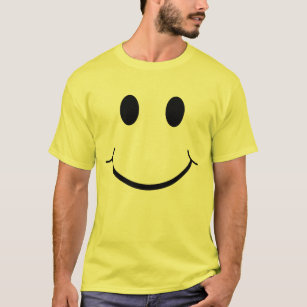  Camiseta de manga larga con cara sonriente amarilla de los años  70, Gris : Ropa, Zapatos y Joyería