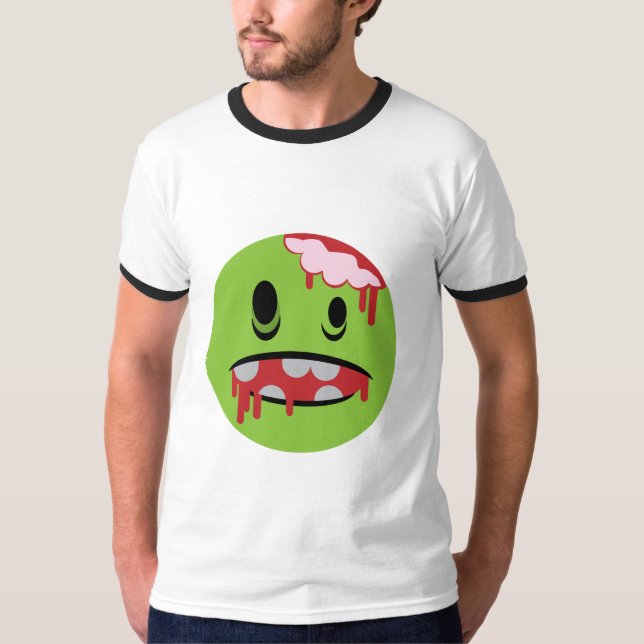 Camiseta La cara feliz del zombi (Anverso)