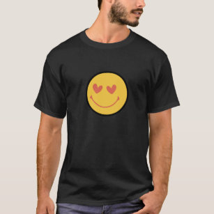 Camiseta La cara feliz y sonriente de los 90 con los ojos d