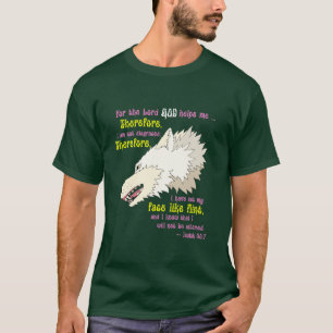 Camiseta La cara tiene gusto del pedernal: White Wolf para
