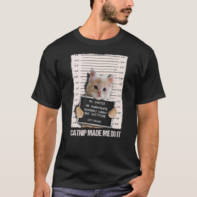 Camiseta La Cárcel de Gatos Malos Me Hizo Hacerlo Prisioner (Anverso)