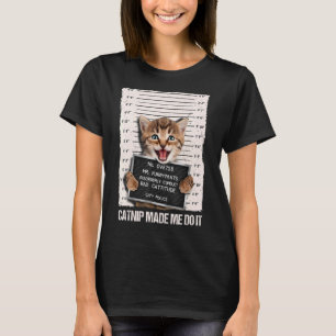 Camiseta La Cárcel de Gatos Malos Me Hizo Hacerlo Prisioner