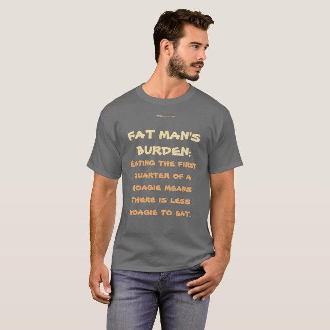 CAMISETA LA CARGA DEL HOMBRE DEL FAT (Anverso completo)