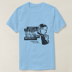 CAMISETA LA CARIDAD SE MIDE NO POR LO QUE SE HA DADO.