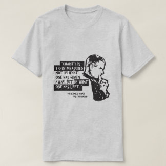 Camiseta La caridad se va a medir.....(Fulton Sheen)