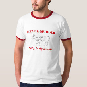 Camiseta La CARNE es el ASESINATO, MU sabrosa, sabrosa…