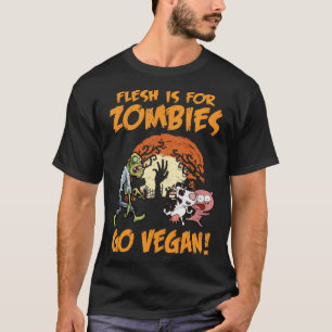 Camiseta La Carne Es Para Zombies Ir Vegan Funny Coste De H