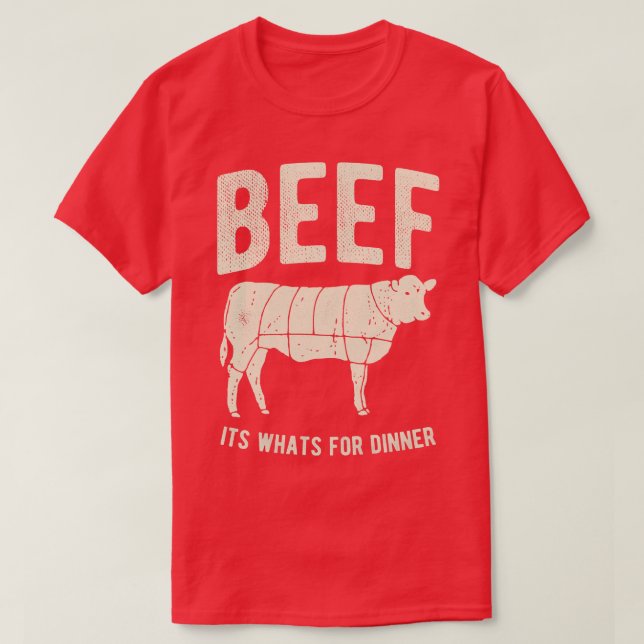 Camiseta La Carne Es Whats Para Cenar (Diseño del anverso)