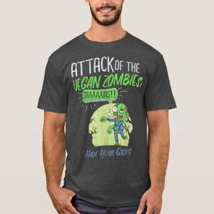 Camiseta La Carne Vegetariana Es Para Zombis Go Vegan Vegan
